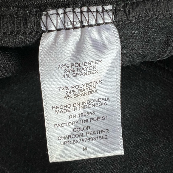 DAISY FUENTES Black High-Waisted Pants Leggings Dark Grey Chic Size Medium - Picture 8 of 11